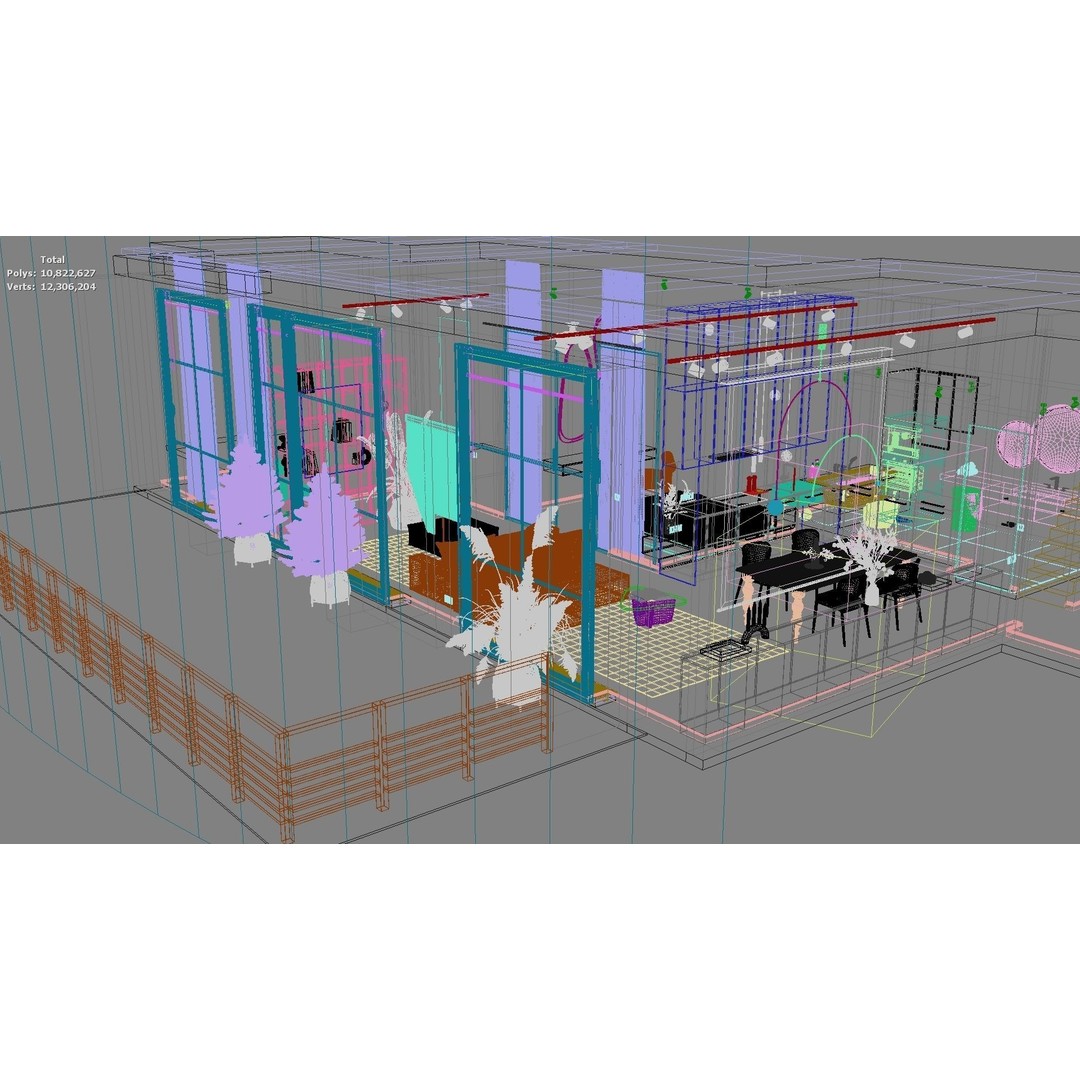 Modern Residential Interior 3D Model – High-Quality Apartment Design, FBX - View 28