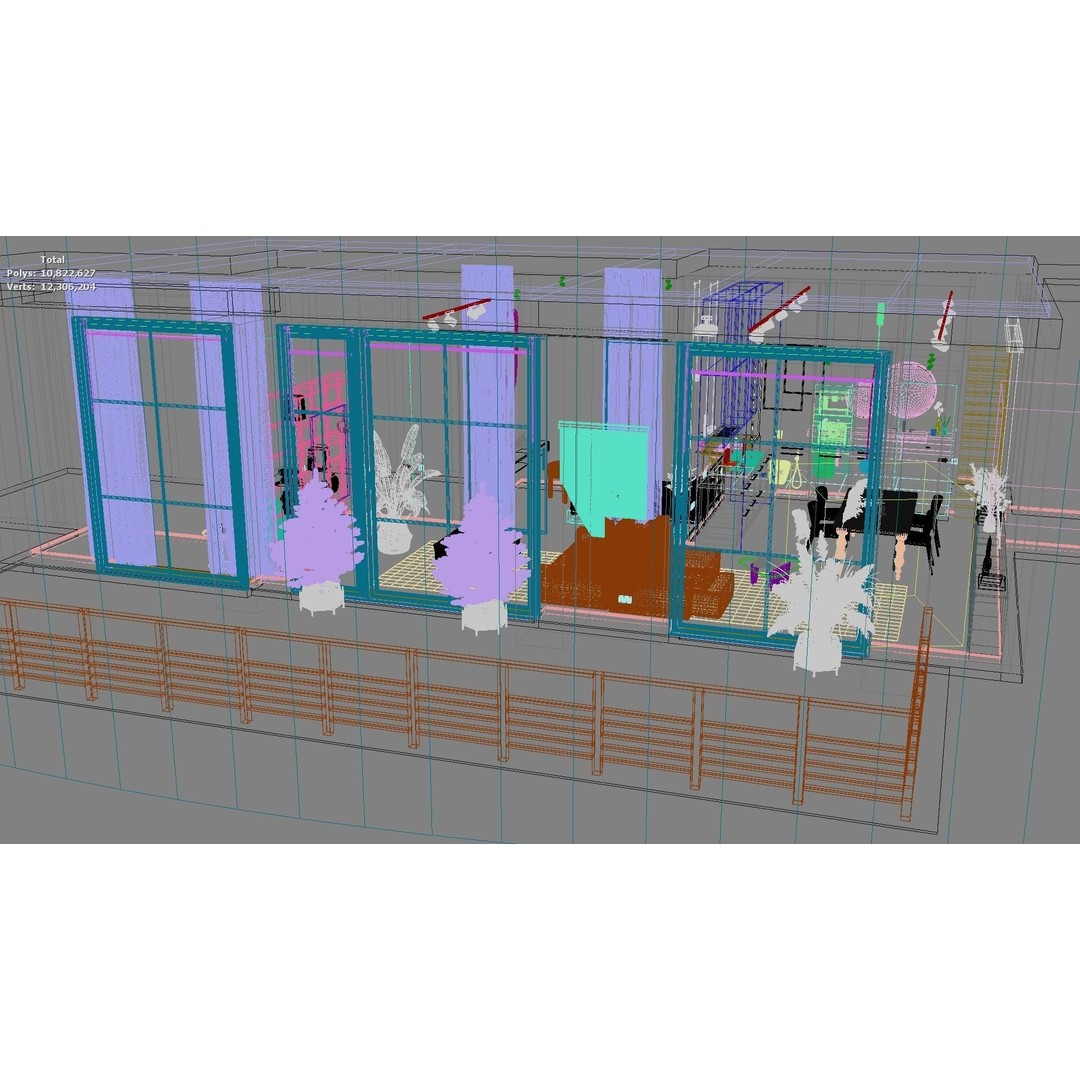Modern Residential Interior 3D Model – High-Quality Apartment Design, FBX - View 30