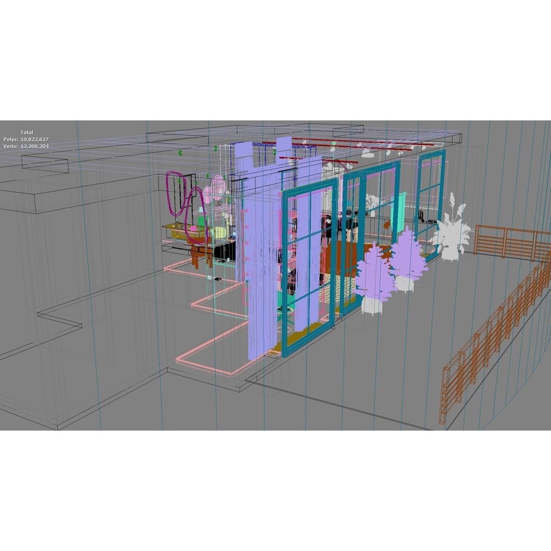 Modern Residential Interior 3D Model – High-Quality Apartment Design, FBX - View 39