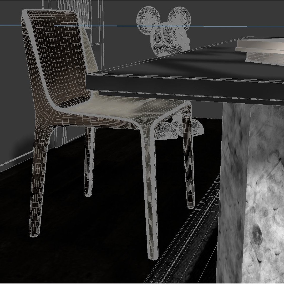 Office Workspace Essentials 3D Model – Modern Interior Scene, FBX - View 10