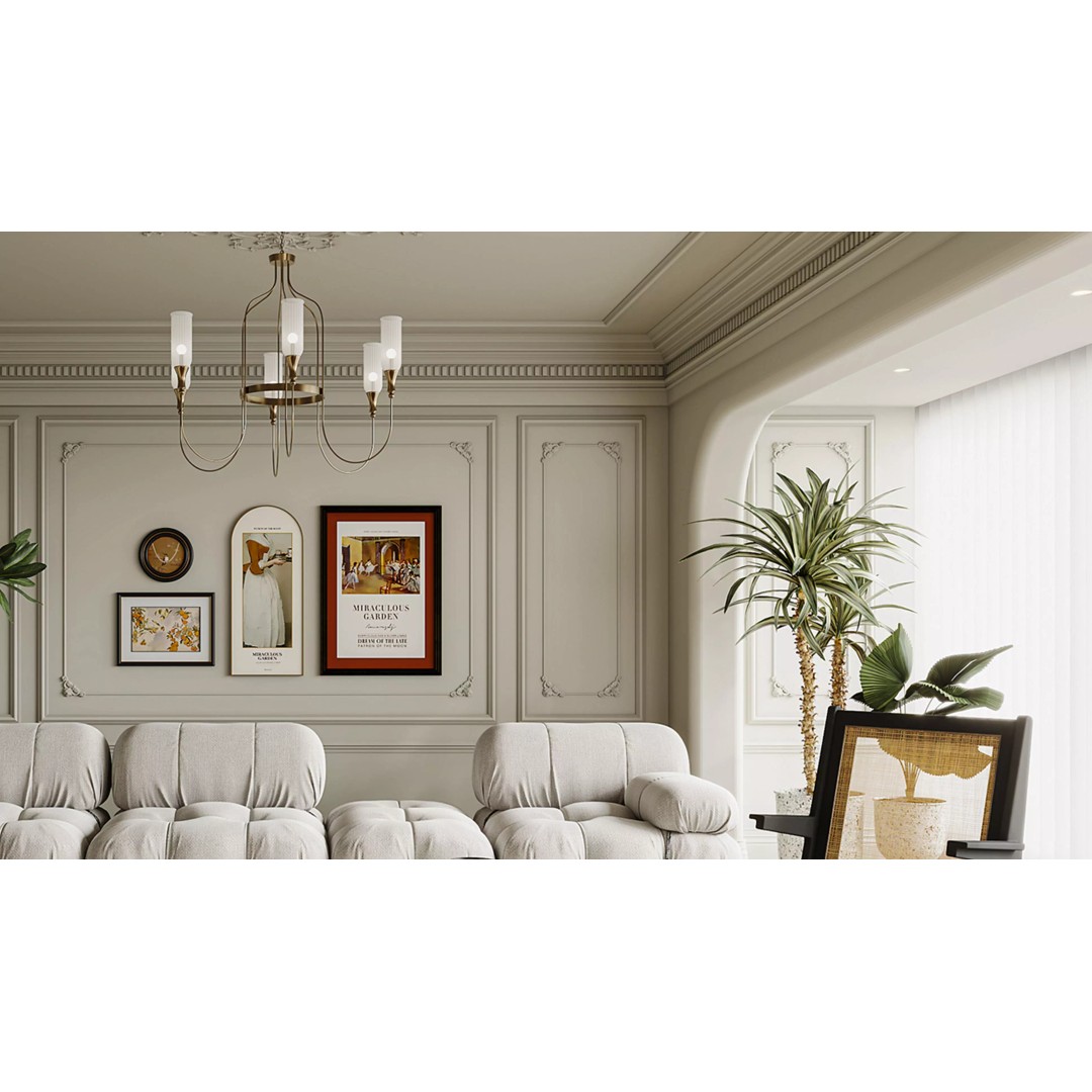 Living Room Scene 3D Model – Modern Interior Design, FBX, OBJ - View 4