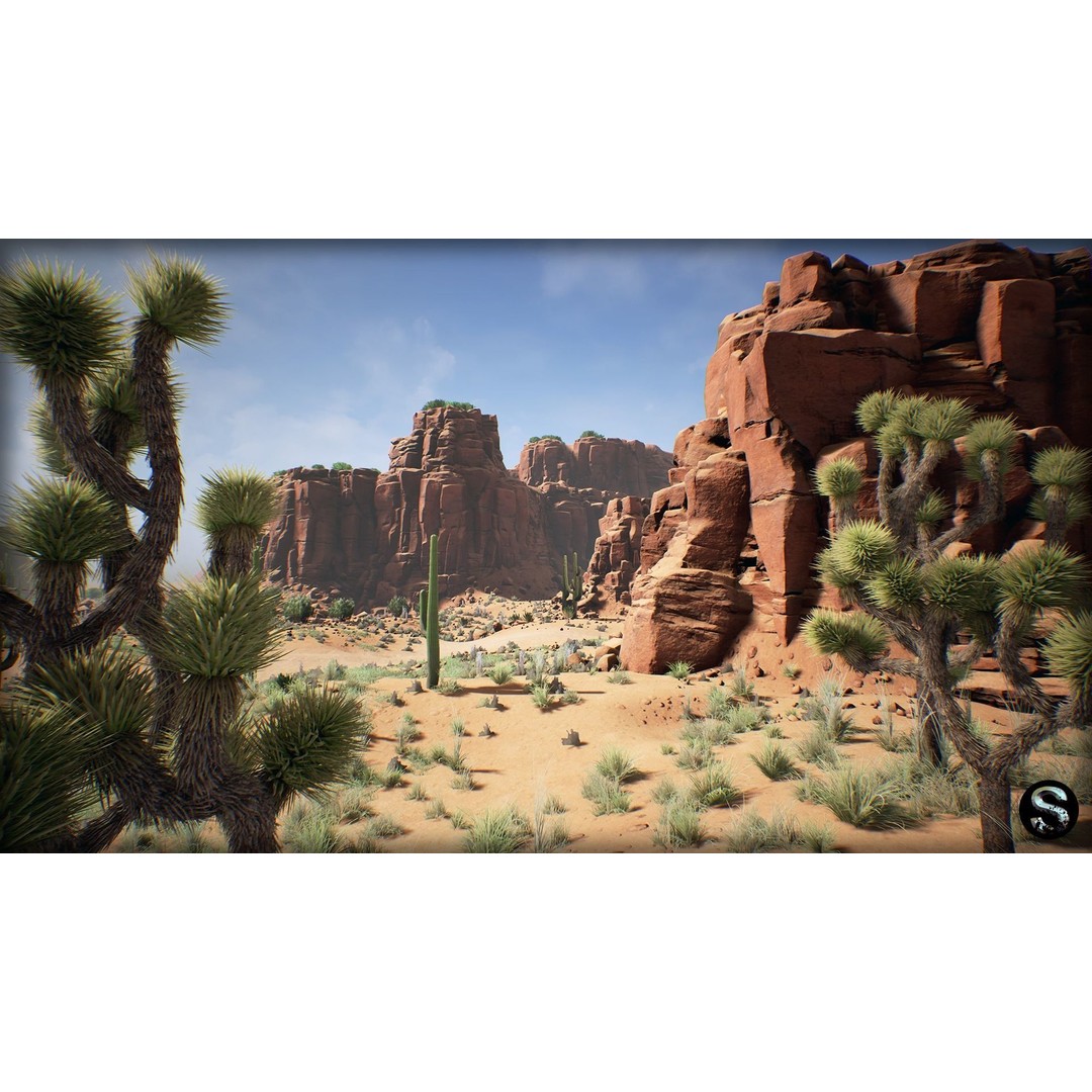 Red Desert Pack 3D Model – Low Poly Nature Asset for Unreal Engine - View 4
