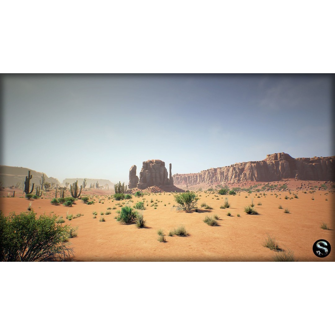 Red Desert Pack 3D Model – Low Poly Nature Asset for Unreal Engine - View 5