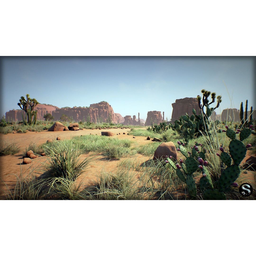 Red Desert Pack 3D Model – Low Poly Nature Asset for Unreal Engine - View 7