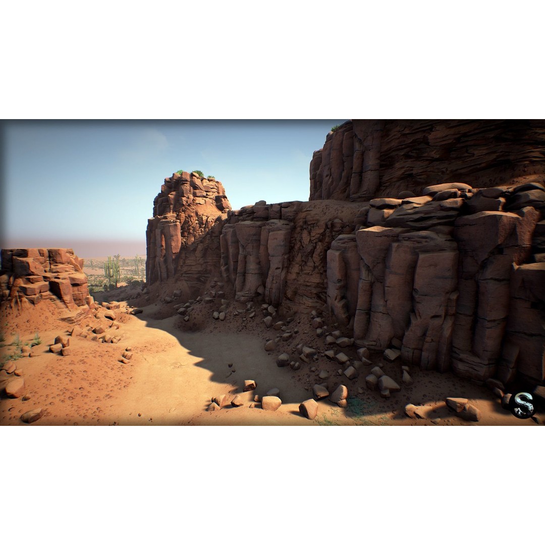 Red Desert Pack 3D Model – Low Poly Nature Asset for Unreal Engine - View 8