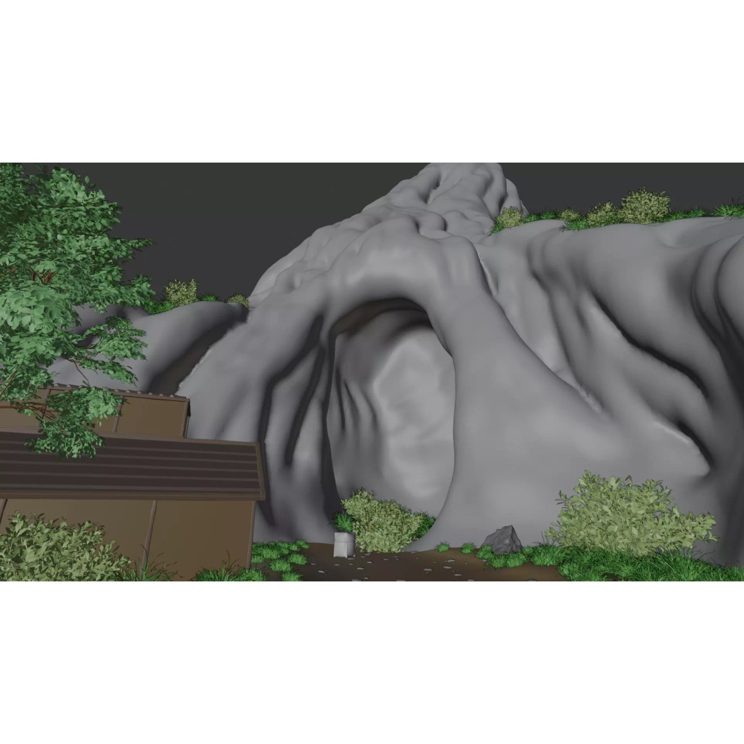 Enchanted Tree Village 3D Model – PBR Exterior Environment, FBX - View 25
