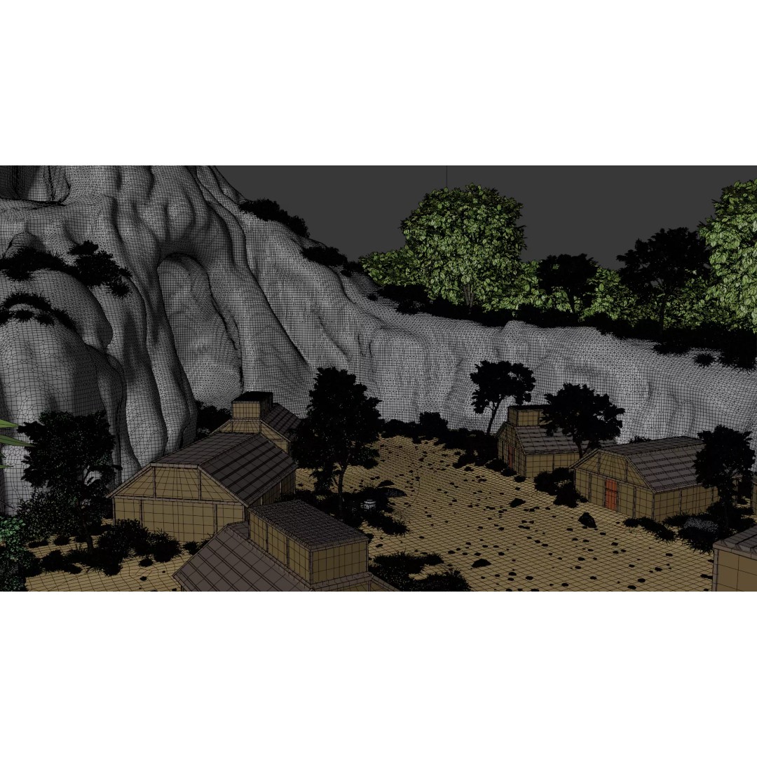 Enchanted Tree Village 3D Model – PBR Exterior Environment, FBX - View 35