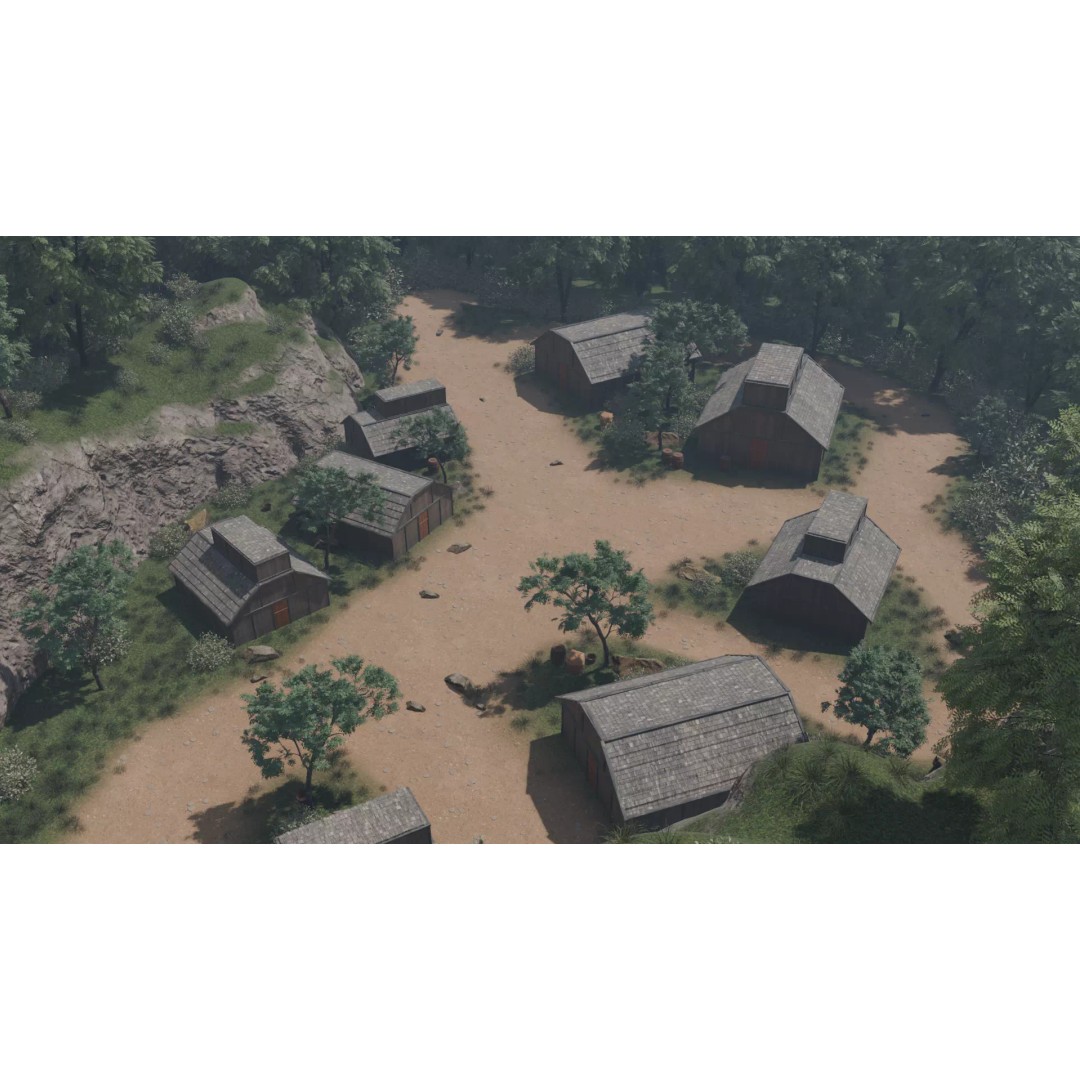 Enchanted Tree Village 3D Model – PBR Exterior Environment, FBX - View 4
