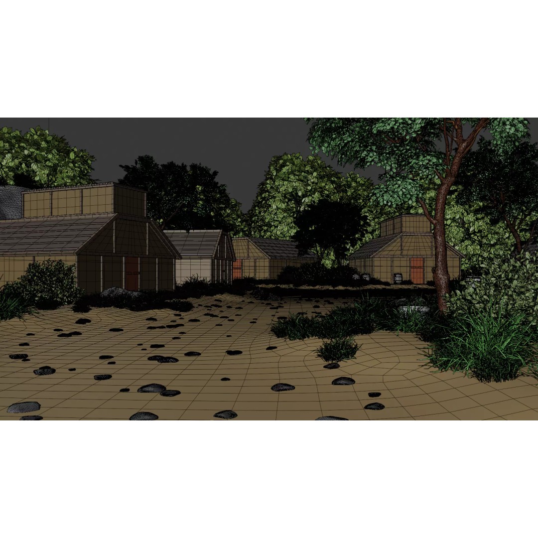 Enchanted Tree Village 3D Model – PBR Exterior Environment, FBX - View 41