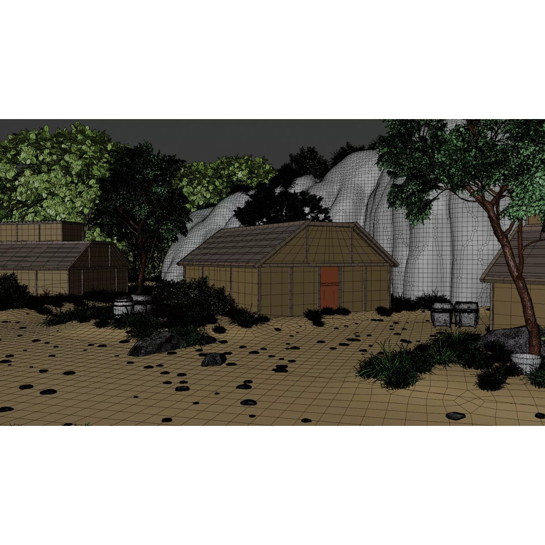 Enchanted Tree Village 3D Model – PBR Exterior Environment, FBX - View 42