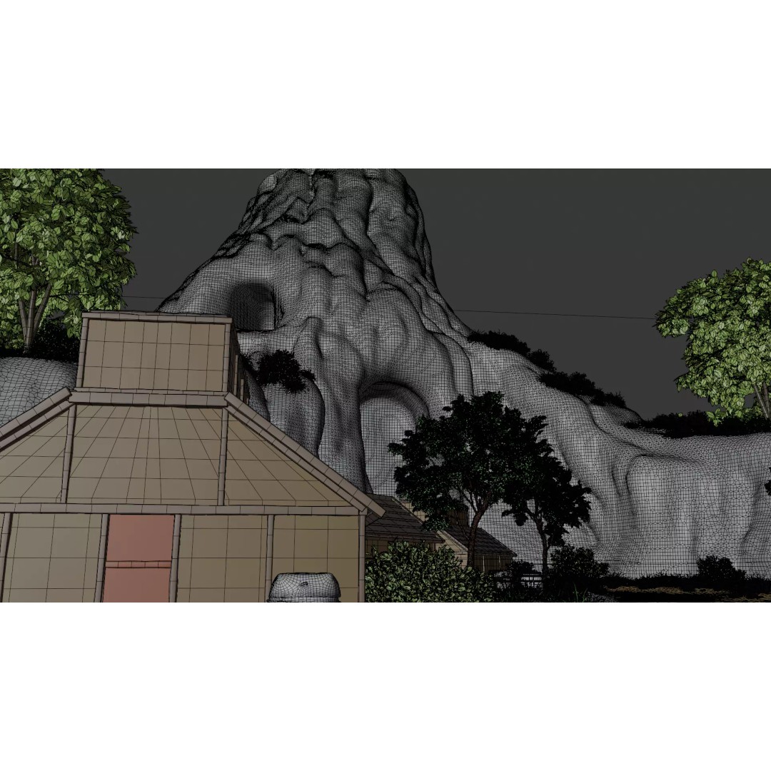 Enchanted Tree Village 3D Model – PBR Exterior Environment, FBX - View 44