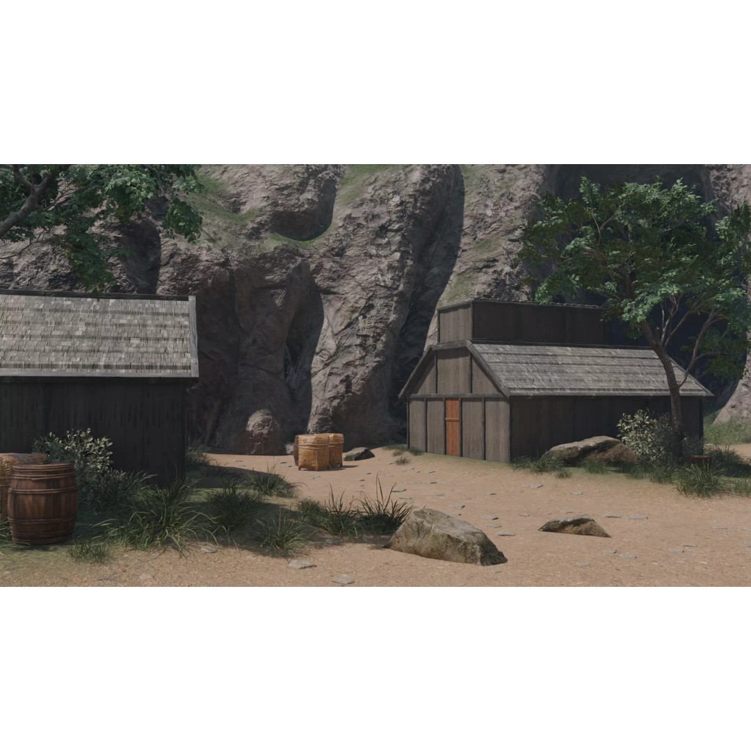 Enchanted Tree Village 3D Model – PBR Exterior Environment, FBX - View 9