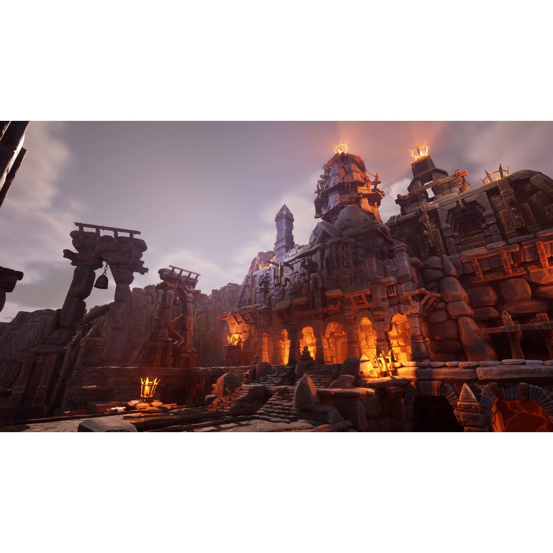 Brutal Architecture 3D Model – Low Poly Game Asset, FBX - View 3