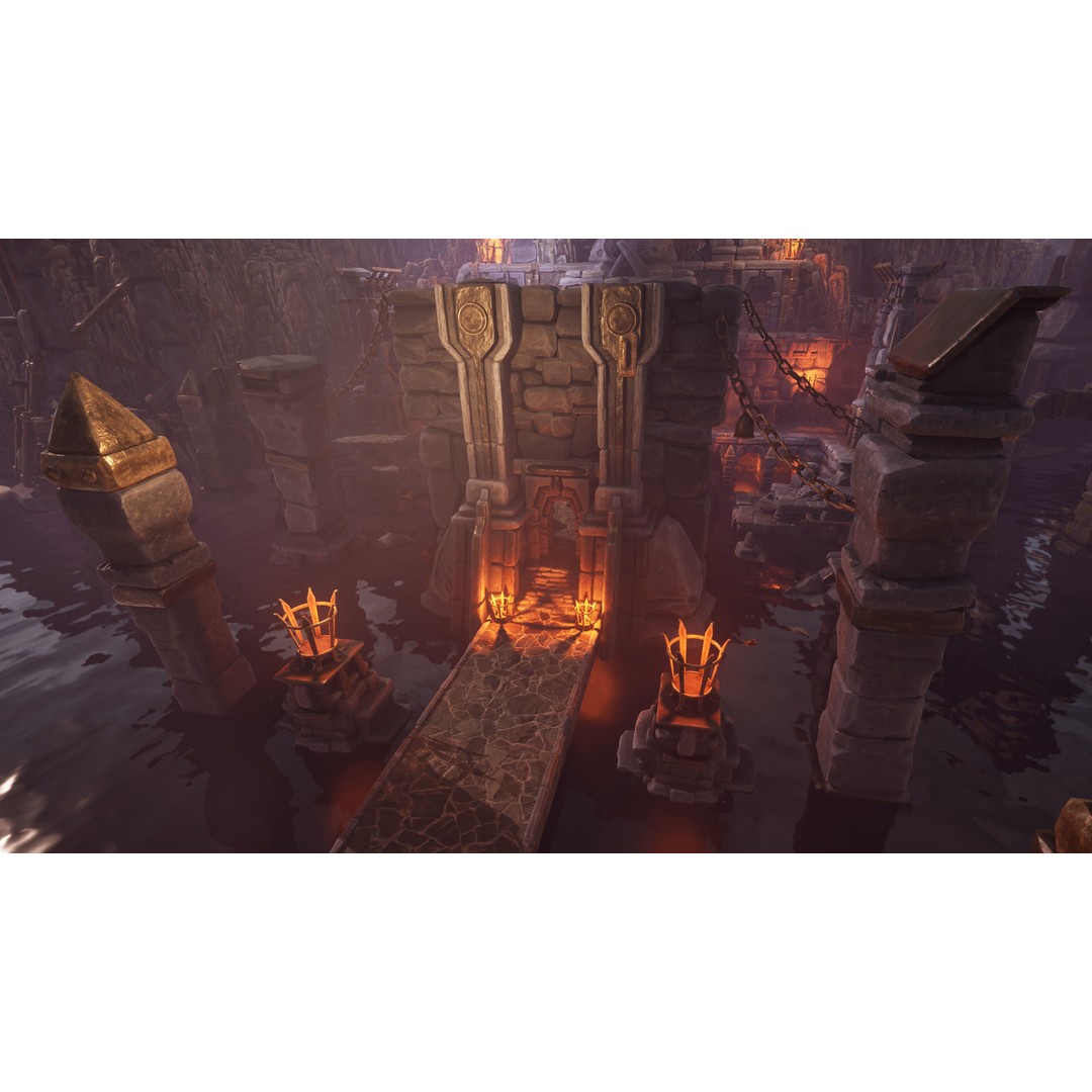 Brutal Architecture 3D Model – Low Poly Game Asset, FBX - View 5
