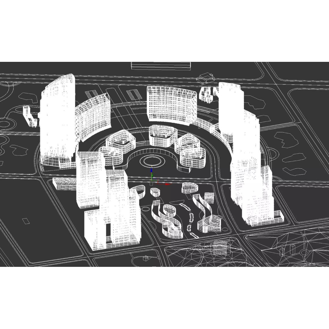 Futuristic Cityscape 3D Model – High-Quality Archviz Asset, FBX - View 14