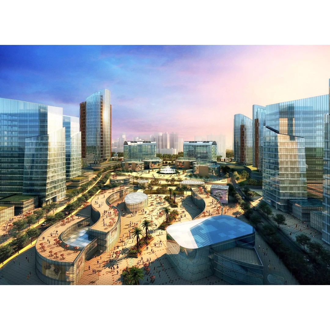 Futuristic Cityscape 3D Model – High-Quality Archviz Asset, FBX - View 2