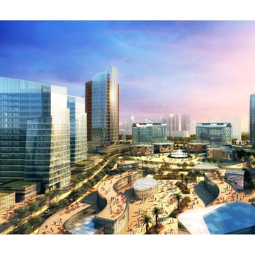 Futuristic Cityscape 3D Model – High-Quality Archviz Asset, FBX - View 3