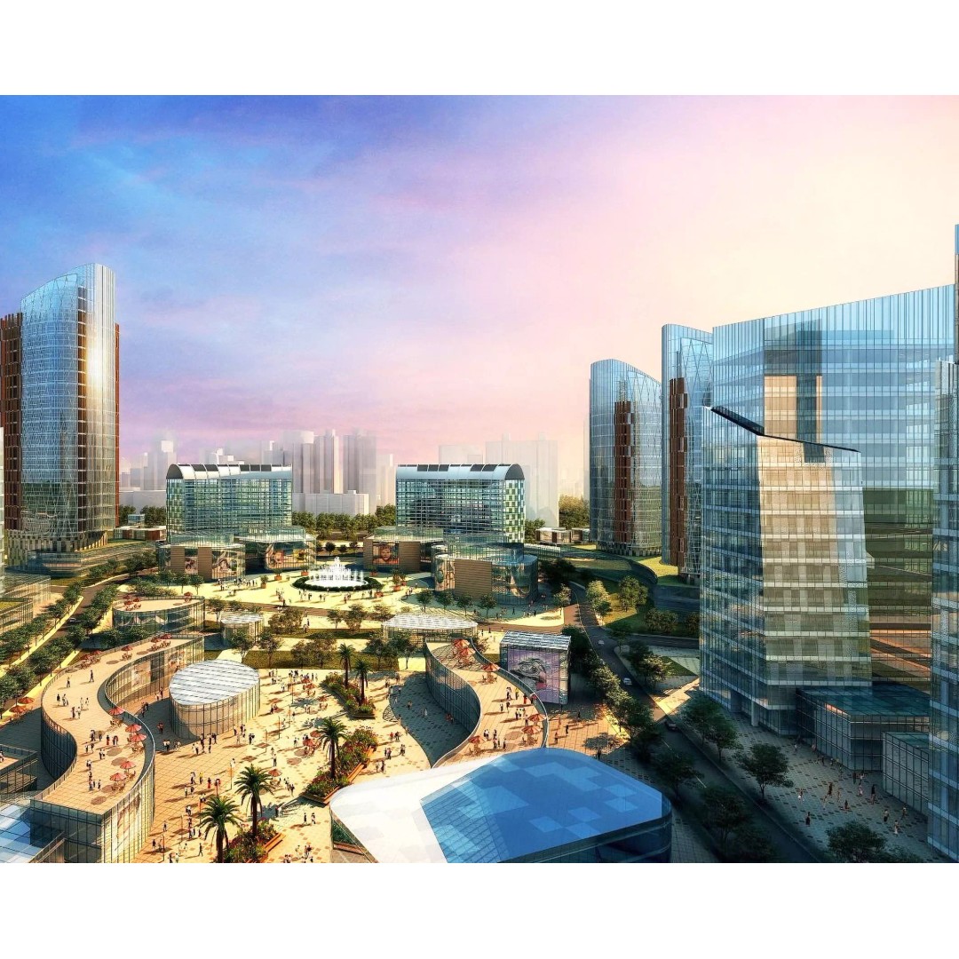 Futuristic Cityscape 3D Model – High-Quality Archviz Asset, FBX - View 4