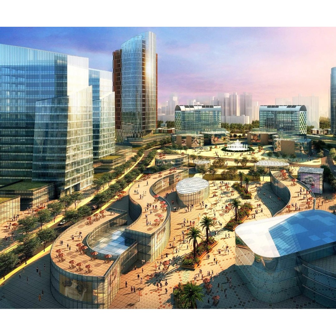 Futuristic Cityscape 3D Model – High-Quality Archviz Asset, FBX - View 5