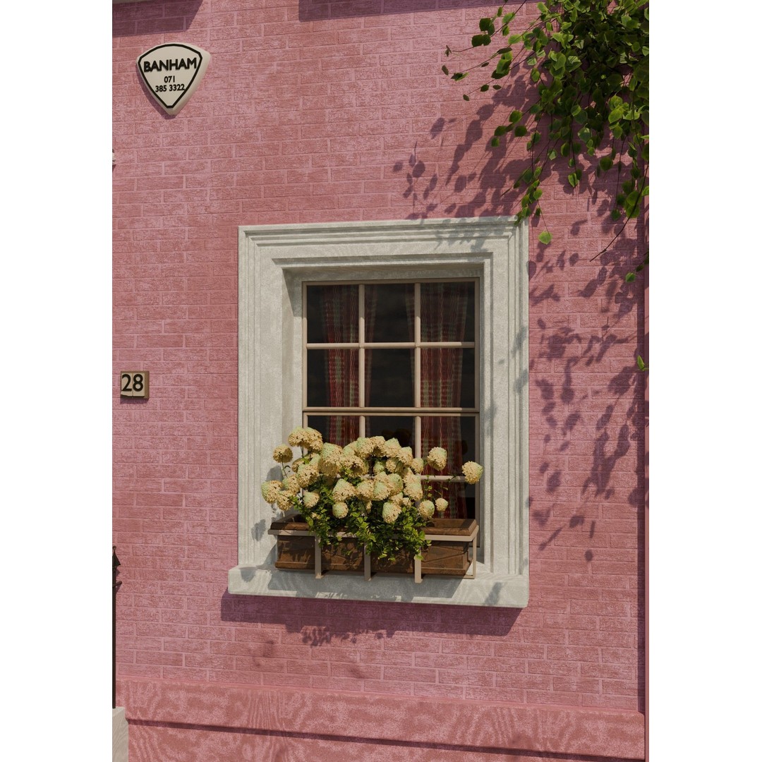 London House 3D Model – Low Poly Architectural Asset, Blender - View 12