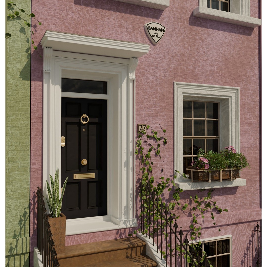 London House 3D Model – Low Poly Architectural Asset, Blender - View 13