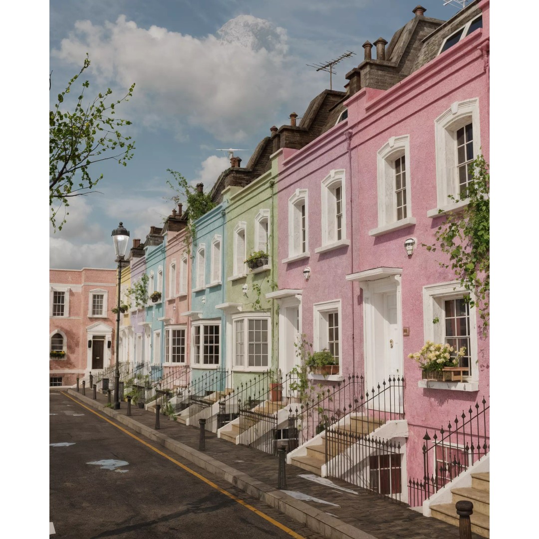 London House 3D Model – Low Poly Architectural Asset, Blender - View 2