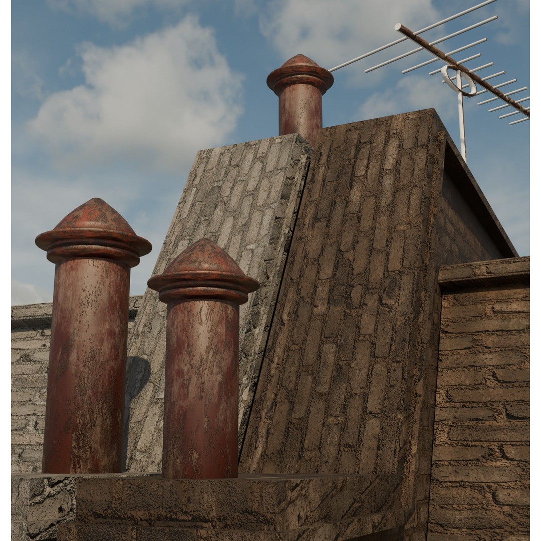 London House 3D Model – Low Poly Architectural Asset, Blender - View 20