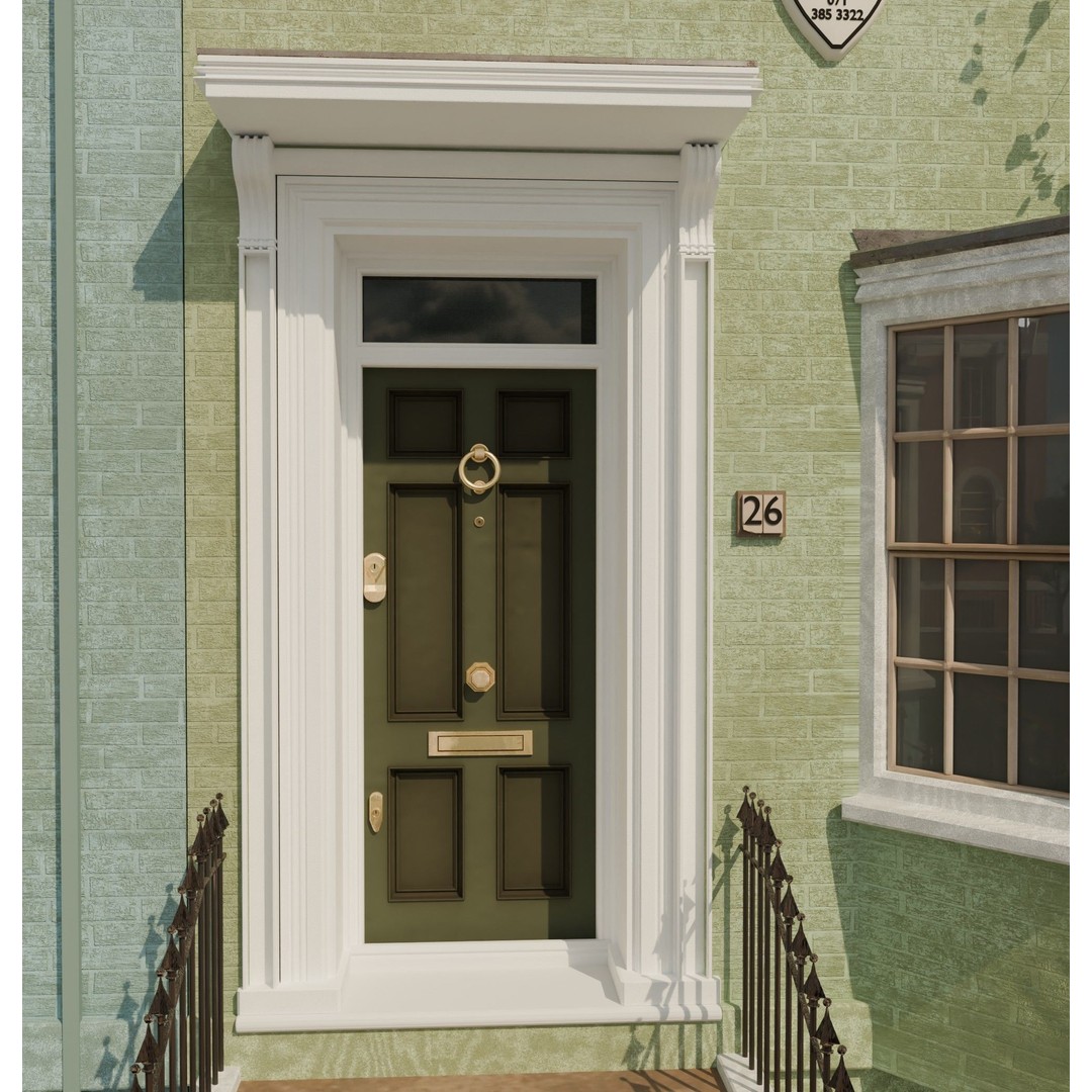 London House 3D Model – Low Poly Architectural Asset, Blender - View 21
