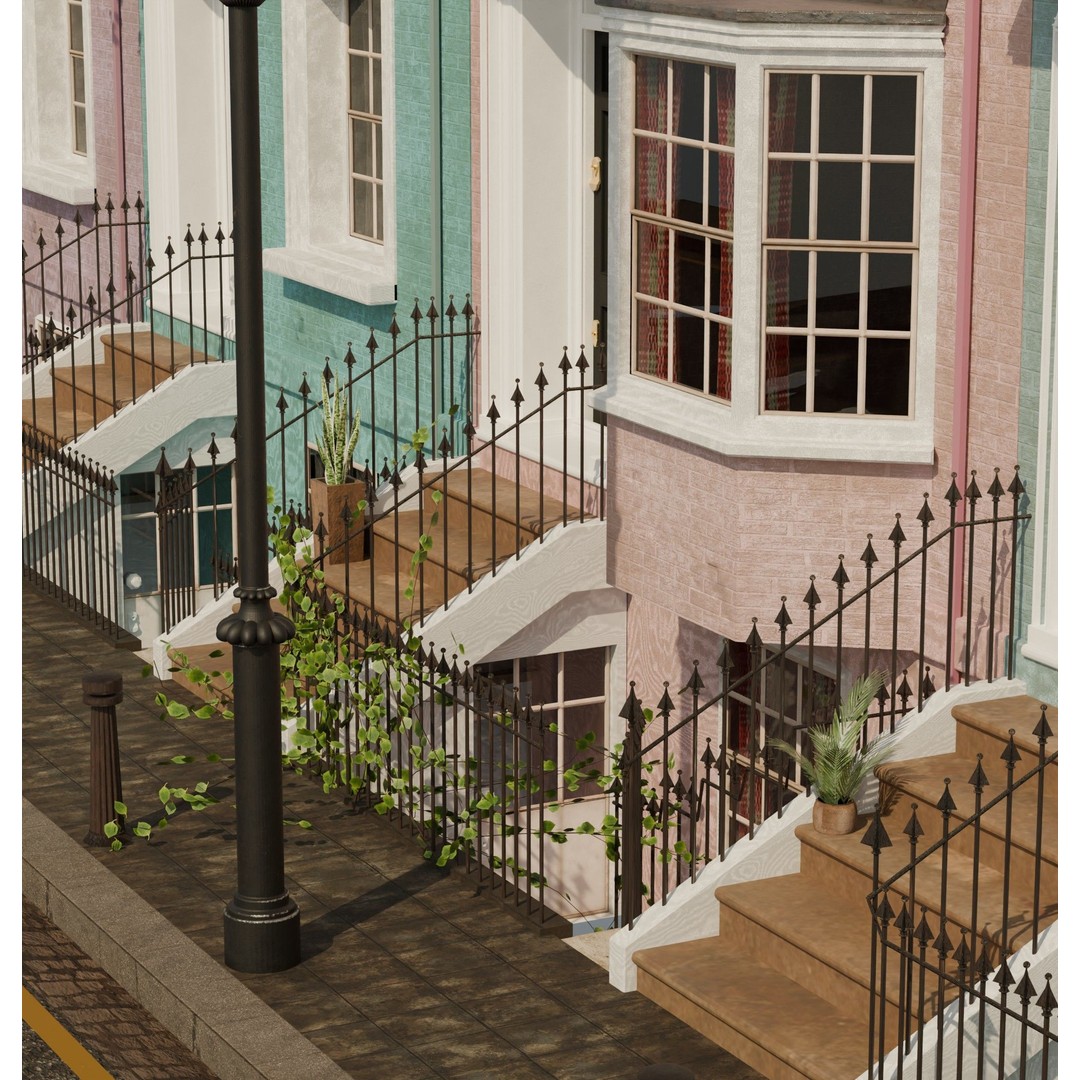 London House 3D Model – Low Poly Architectural Asset, Blender - View 22
