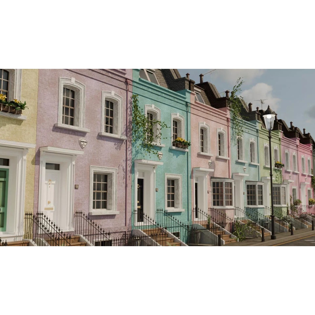 London House 3D Model – Low Poly Architectural Asset, Blender - View 32