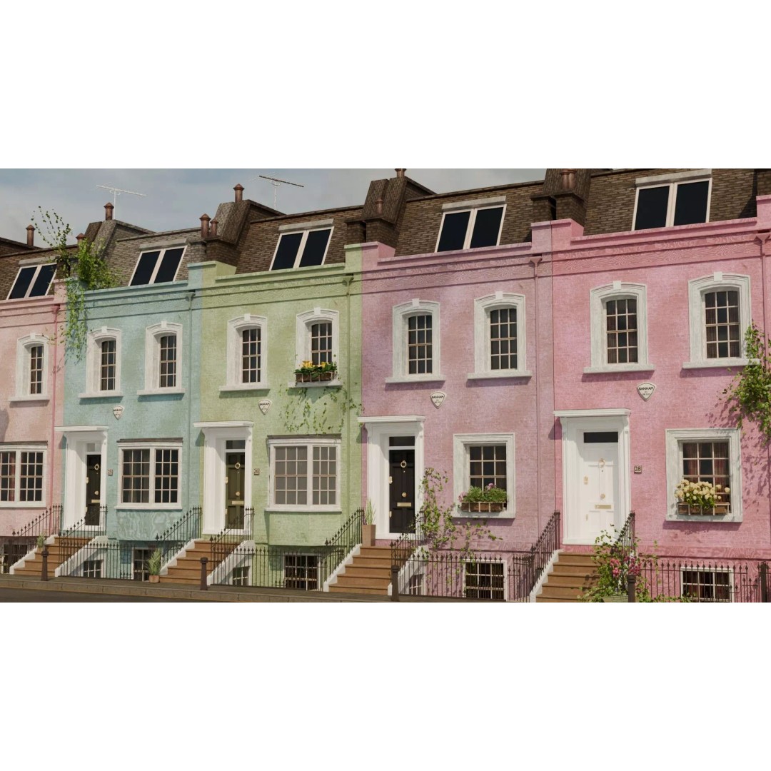 London House 3D Model – Low Poly Architectural Asset, Blender - View 36