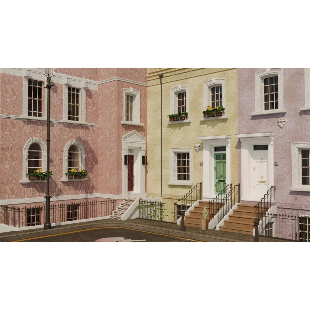 London House 3D Model – Low Poly Architectural Asset, Blender - View 40