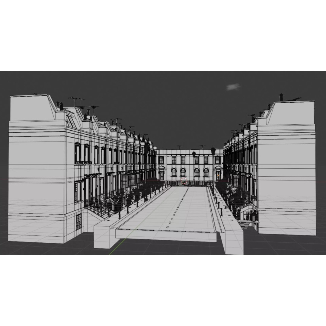 London House 3D Model – Low Poly Architectural Asset, Blender - View 45