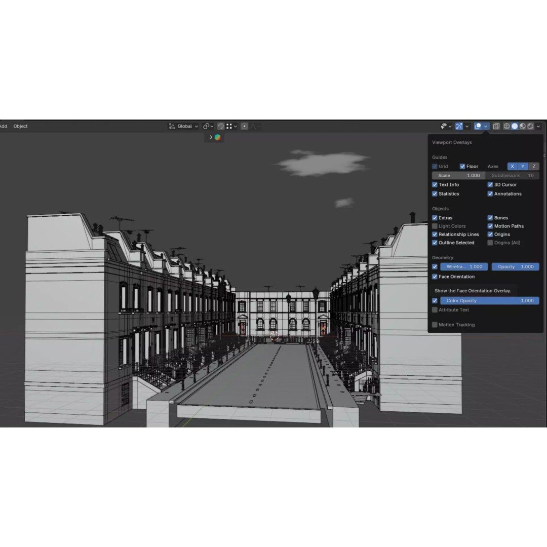 London House 3D Model – Low Poly Architectural Asset, Blender - View 46