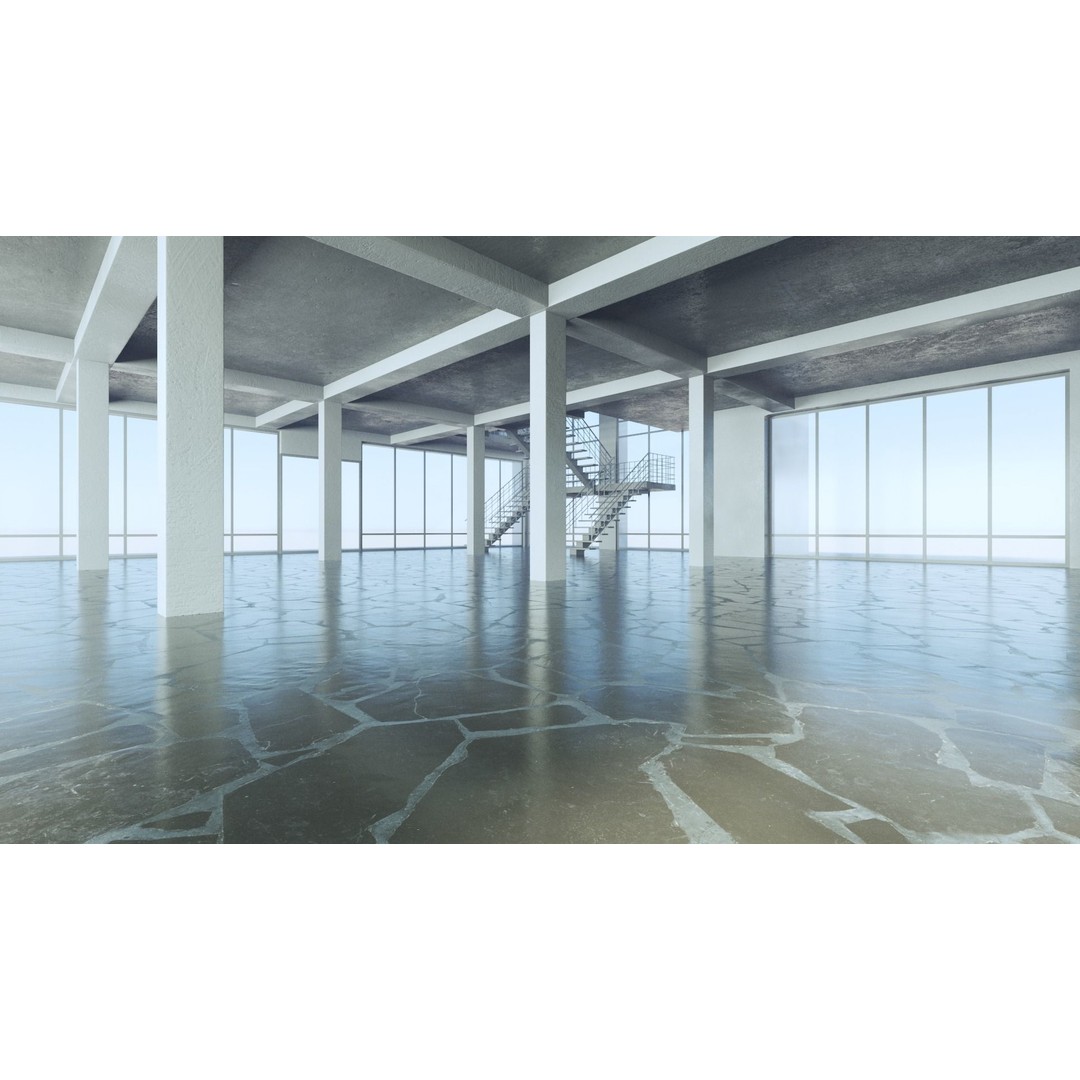 Office Building 3D Model – Modern Exterior with PBR Textures, FBX - View 12