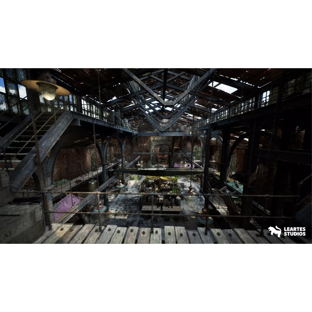 Victorian Market 3D Model – Low Poly Game Asset, 230 Unique Meshes - View 2