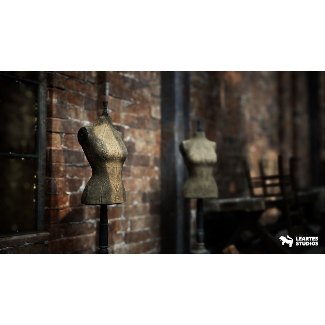 Victorian Market 3D Model – Low Poly Game Asset, 230 Unique Meshes - View 20