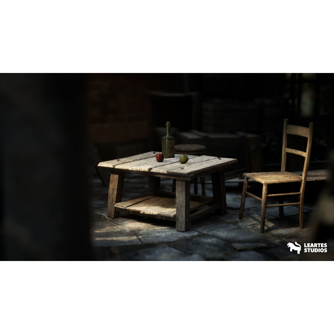 Victorian Market 3D Model – Low Poly Game Asset, 230 Unique Meshes - View 22