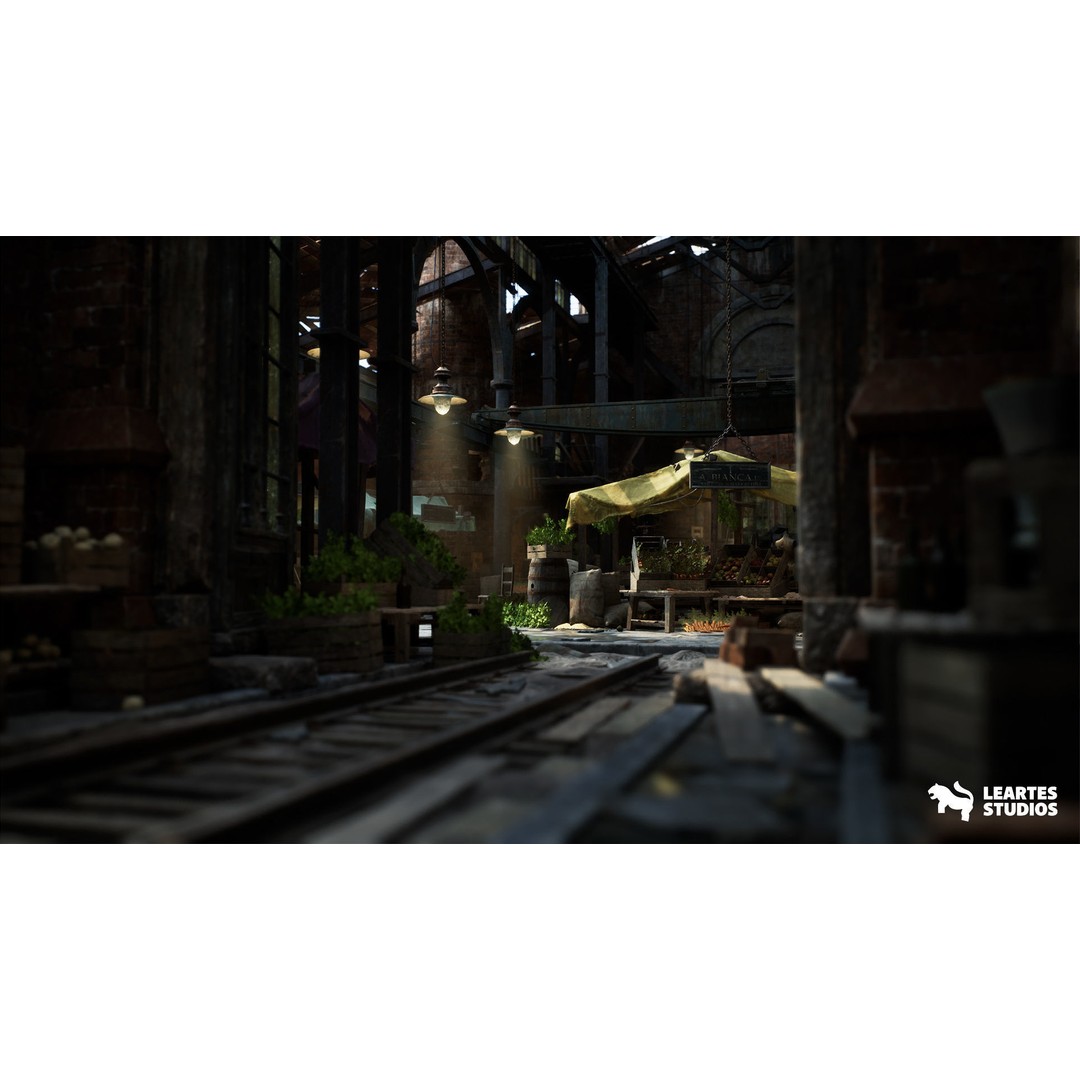 Victorian Market 3D Model – Low Poly Game Asset, 230 Unique Meshes - View 4