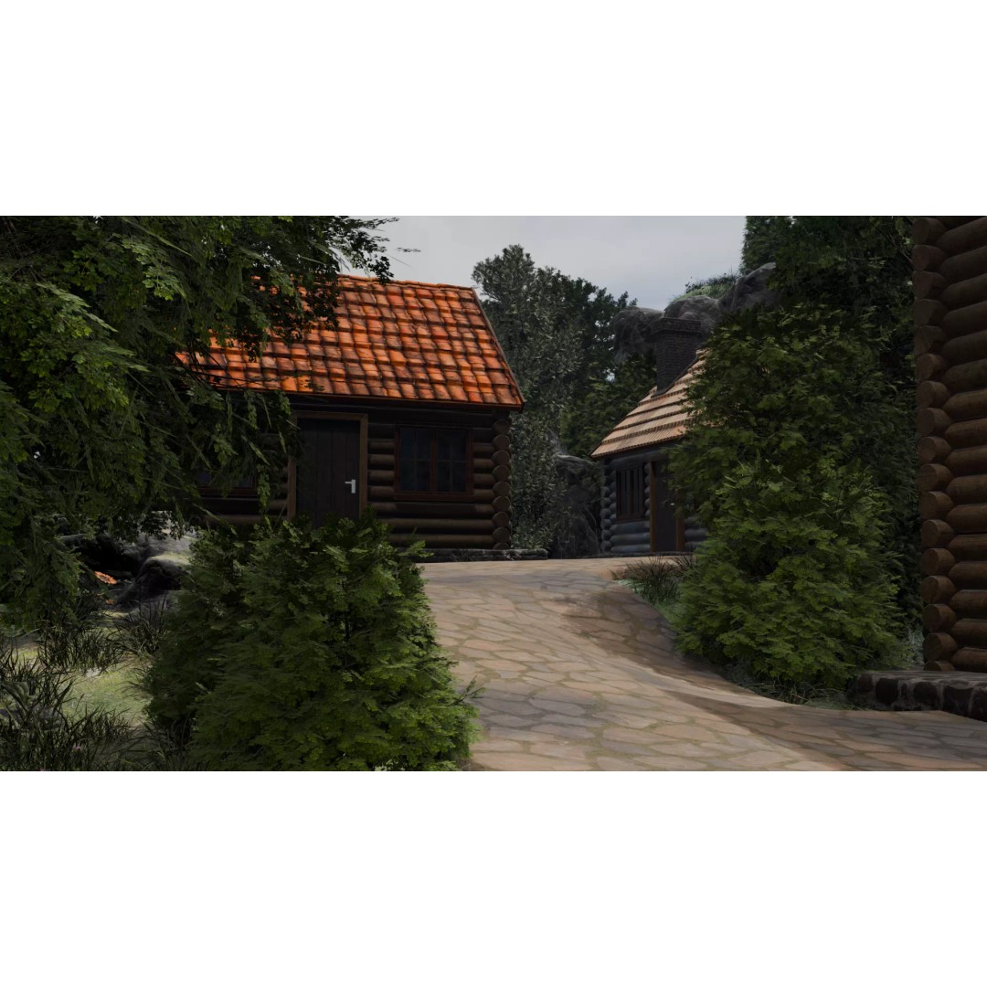 Mountain Village 3D Model – PBR Landscape Environment for Blender - View 11