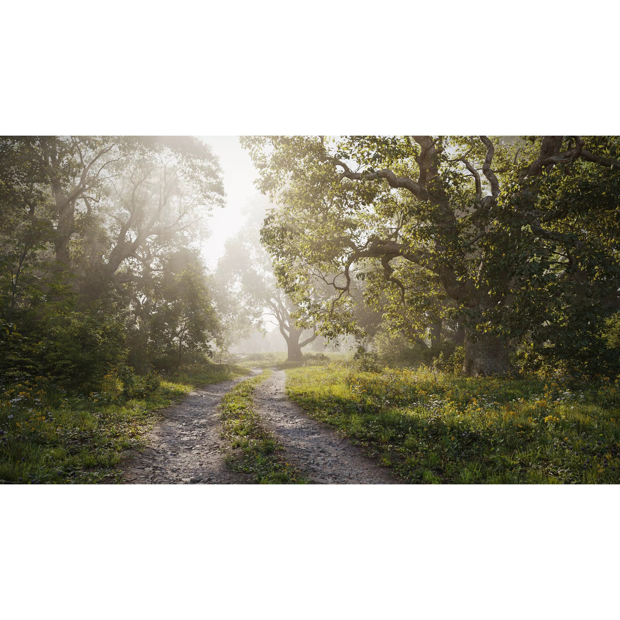 Spring Trees Collection - Game-Ready 3D Model - View 2
