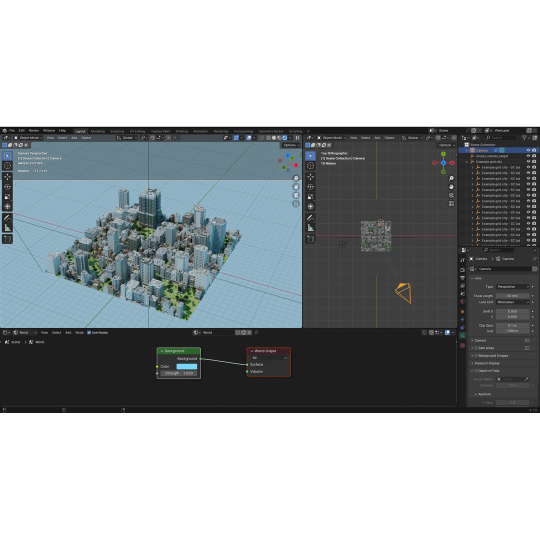 City Downtown Skyscraper 3D Model – Detailed Urban Asset for Games, Blender - View 45
