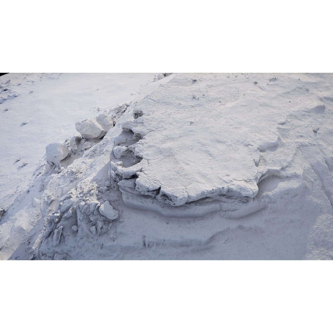 Desert Rock Formation 3D Model – High-Detail Terrain Asset, OBJ - View 20