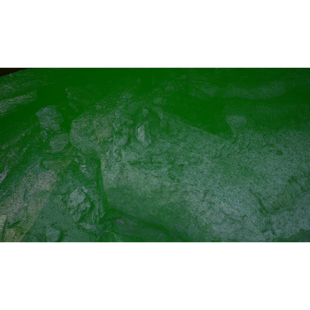 Desert Rock Formation 3D Model – High-Detail Terrain Asset, OBJ - View 23