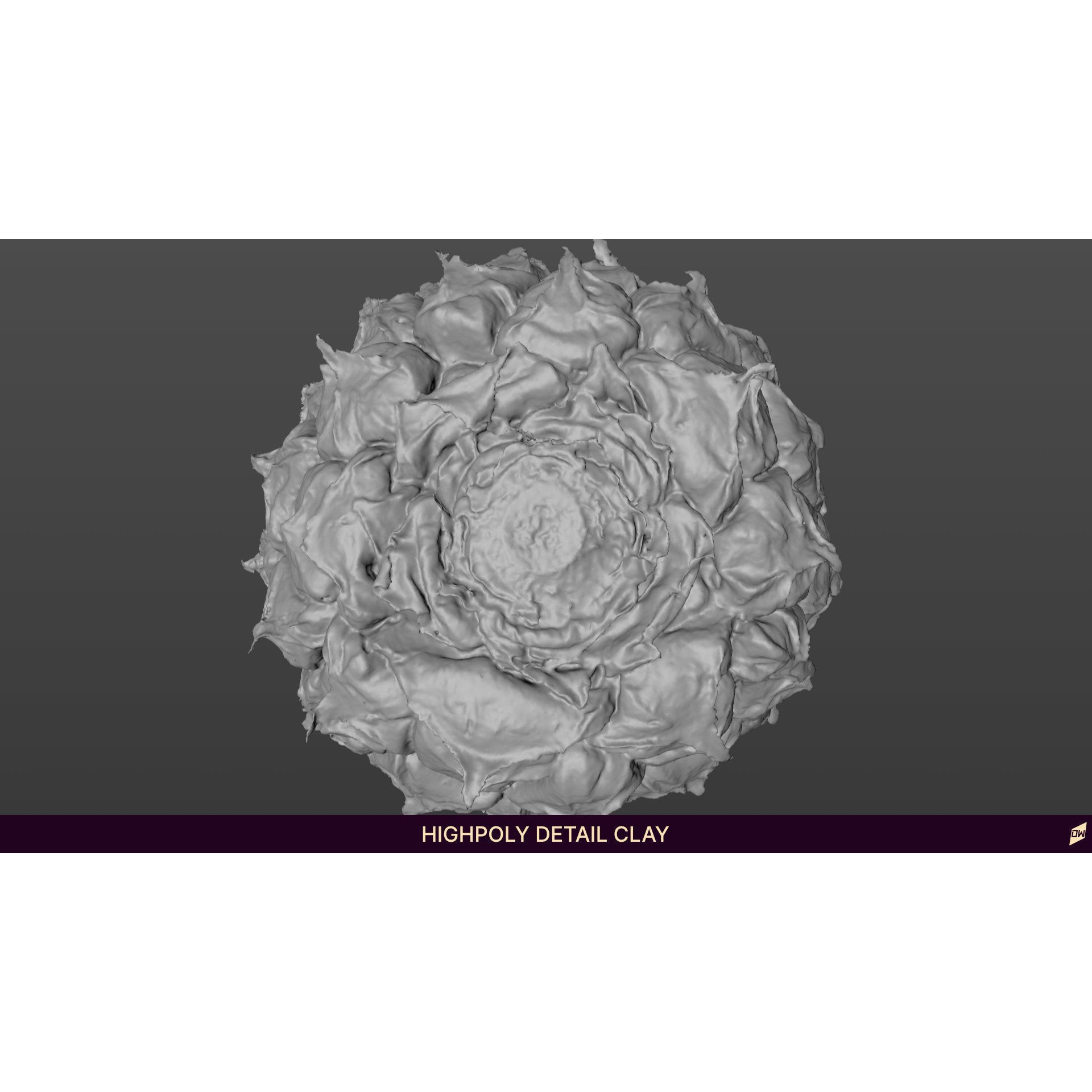 Baby Mini Pineapple - Low-Poly Game-Ready 3D Model - View 9