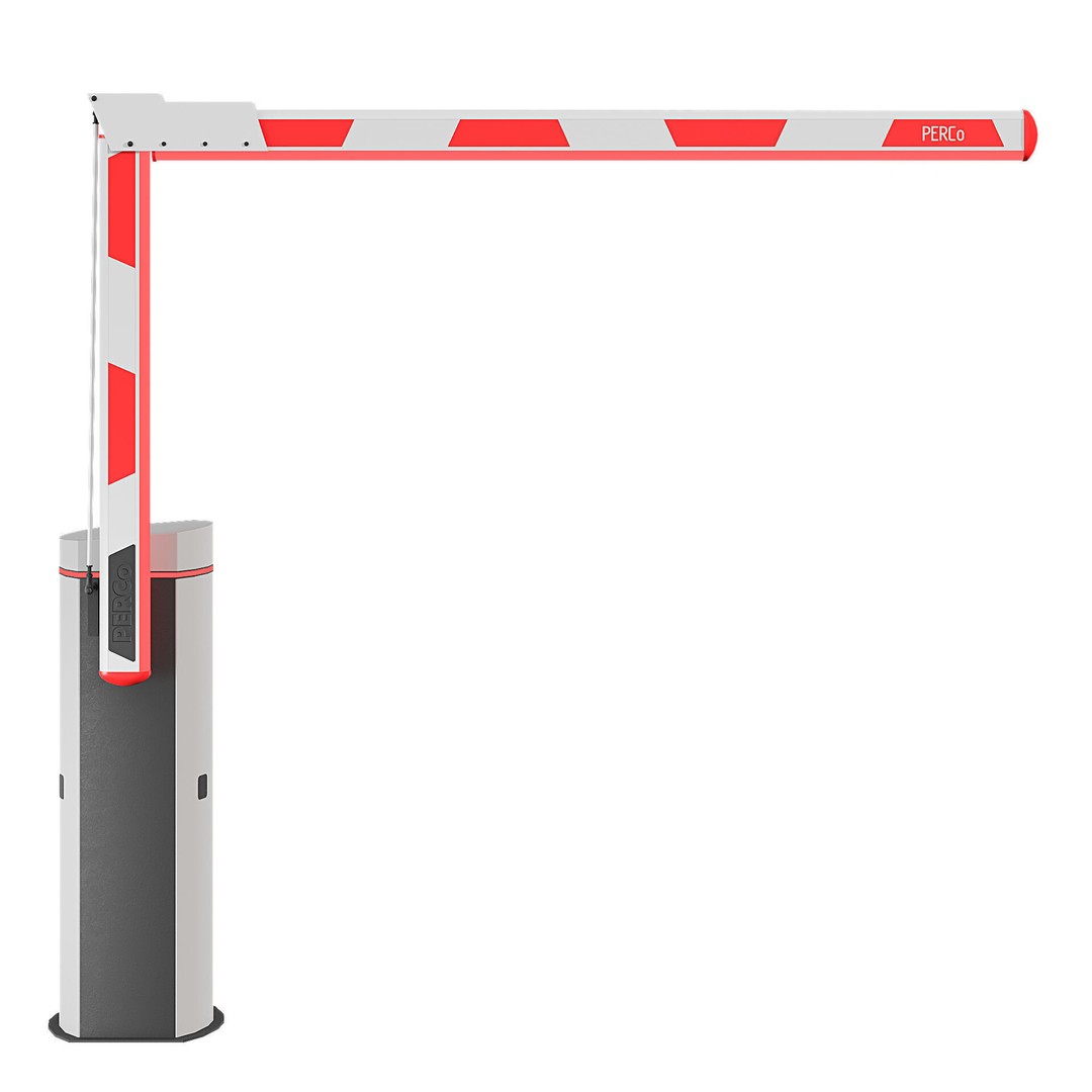 Automated Barrier 3D Model – Modern Traffic Control Gates, FBX - View 6