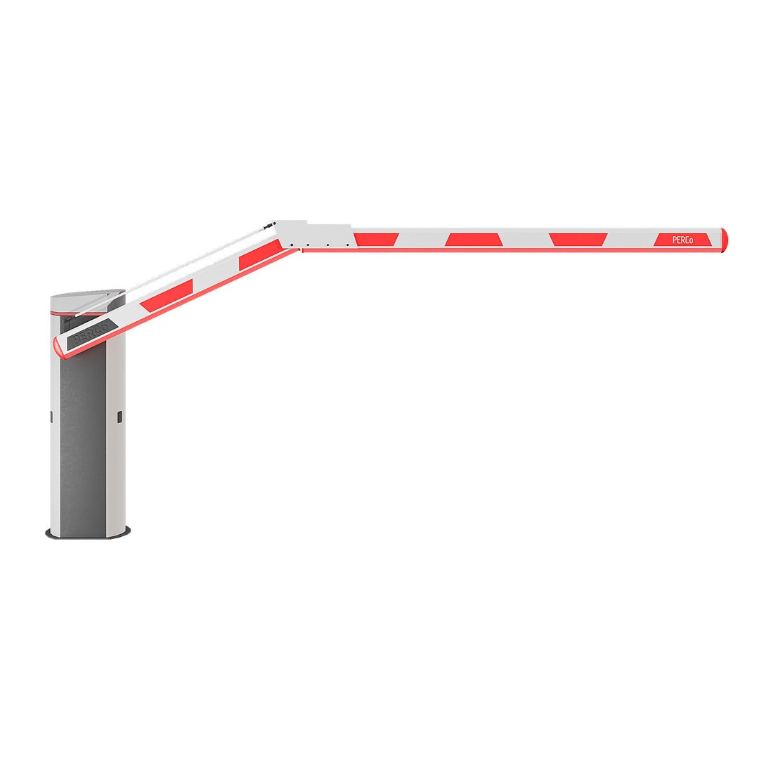 Automated Barrier 3D Model – Modern Traffic Control Gates, FBX - View 8