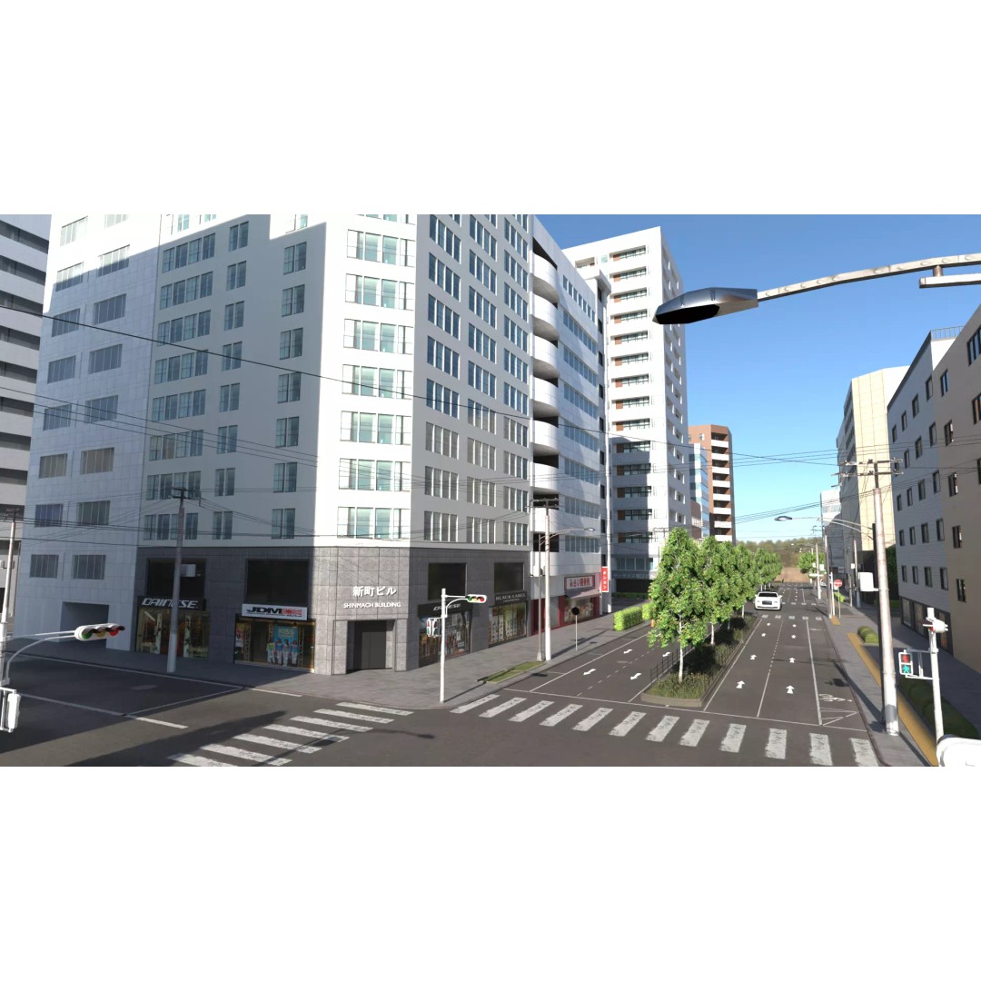 Osaka Cityscape 3D Model – Low Poly PBR Asset, FBX & Blender - View 27