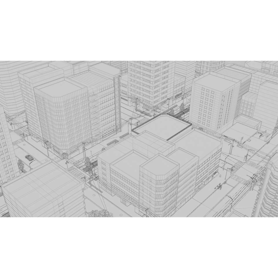 Osaka Cityscape 3D Model – Low Poly PBR Asset, FBX & Blender - View 30