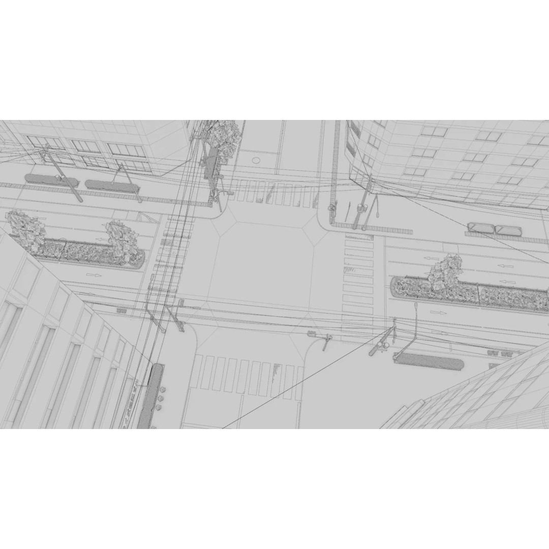 Osaka Cityscape 3D Model – Low Poly PBR Asset, FBX & Blender - View 32